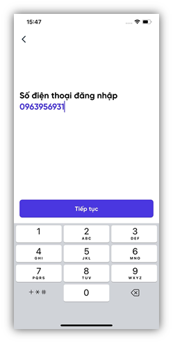 Nhập số điện thoại